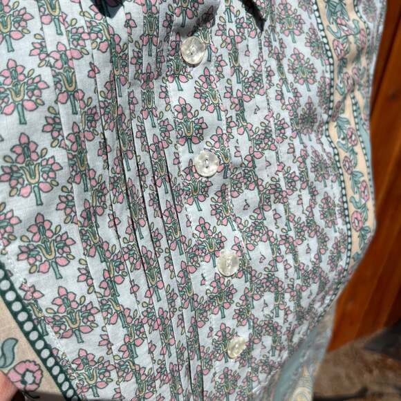 Soft Surroundings Boho Long Sleeve Floral Tunic - Picture 5 of 8